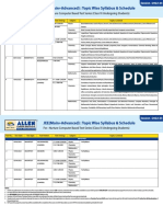 JEE (Main+Advanced) : Topic Wise Syllabus & Schedule