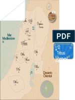 12 Tribus de Israel Mapa Interactivo