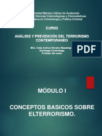 MODULO I. Conceptos Básicos Sobre El Terrorismo