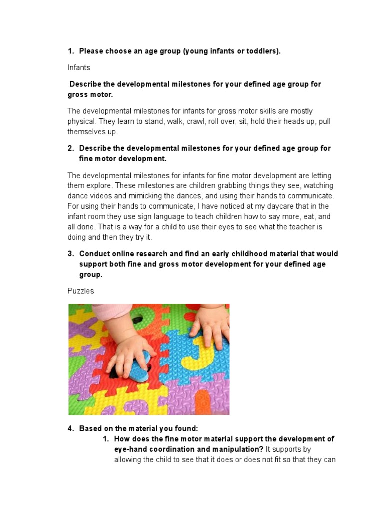 Infant Motor Skill Development Guide | PDF | Interpersonal ...