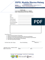 Form Daftar Ujian Proposal Skripsi 2022