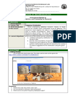 Instructional Module in Statistics and Probability For Research