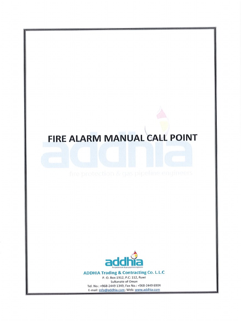 Manual Call Point | PDF