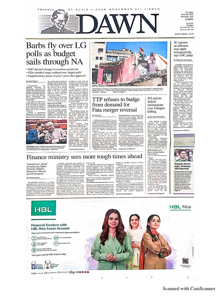 Dawn Newspaper 30 June 2022 PDF