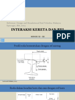 Interaksi Kereta Dan Rel: Referensi: Design and Simulationof Rail Vehicles, Maksym Spiryagin, DKK, 2014