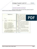 Actividades de Lengua 3º y 4º Semana en PDF