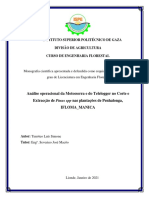 Análise da eficiência da motosserra e do telelogger no corte e transporte de Pinus spp em Penhalonga, Moçambique