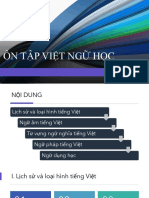 ÔN TẬP VIỆT NGỮ HỌC