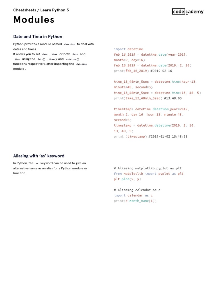 Learn Python 3 - Modules | PDF | Software Development | Computer Science