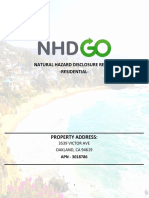 Natural Hazard Disclosure Report - Residential-: Property Address