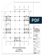 First Floor (Outer Slope Beam) (Lvl. +6800mm) Beam Layout Plan