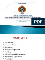 Technical Seminar Topic: "Night Vision Technology in Automobiles"