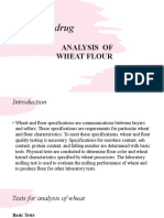 Food and Drug Analysis: Analysis of Wheat Flour
