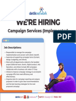 Campaign Services (Implementer) : Job Descriptions