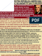 RESTAURAR NUESTRA REPÚBLICA AMERICANA REUNIÓN 31JUL2022 1pm 