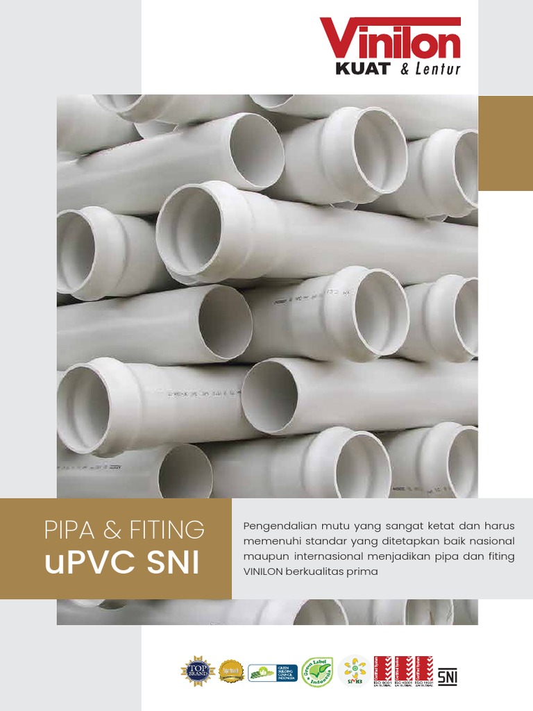 Pipa PVC Vinilon Berkualitas SNI | PDF
