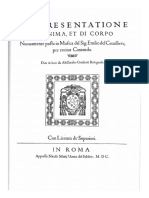 11. “Rappresentatione di anima, et di corpo”, Emilio de´Cavalieri, 1600,  Roma.