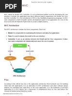 React Flux vs. MVC - Flux vs. MVC