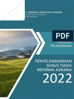 Panduan Pelaksanaan Penyelenggaraan Gugus Tugas Reforma Agraria Tahun 2022