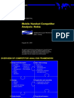 Mobile Handset Competitor Analysis: Nokia: Confidential