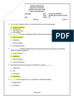 Introduction To Computer Exam