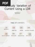 LDR Datasheet | PDF | Electrical Resistance And Conductance | Lighting