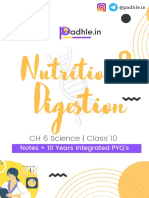 Padhle 10th - Nutrition and Digestion (Life Processes) Notes