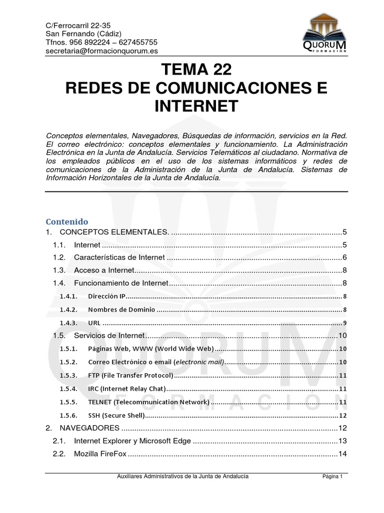 Redes de Comunicaciones e Internet | PDF | Red mundial | Internet y web