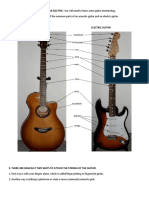 I. PARTS OF THE GUITAR - ACOUSTIC & ELECTRIC: You Will Need To Learn Some Guitar Terminology