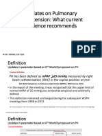 Updates On Pulmonary Hypertension