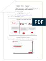 Configura impresora virtual PDF Creator para enviar a Gestiona Envía