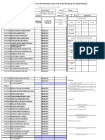 School Form 5 (SF 5) Report On Promotion and Level of Proficiency & Achievement