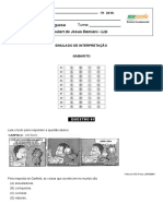 Simulado - Prova Brasil Iv