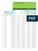 Loan Calculator: Name of Employee: Erp No: Office: Division Name & Code