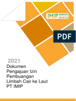 Cover Dokumen Pertek PT IMIP 13 Agustus 2021