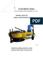 Yancheng Teda: Parts Operation and Maintenace Manual