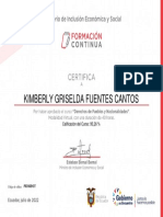 EFTHISS - Derechos de Pueblos - Certificado KIMBERLY FUENTES
