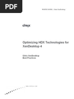 Download Best Practices for Optimizing HDX Technologies for XenDesktop 4 by turning_pedals SN58491538 doc pdf