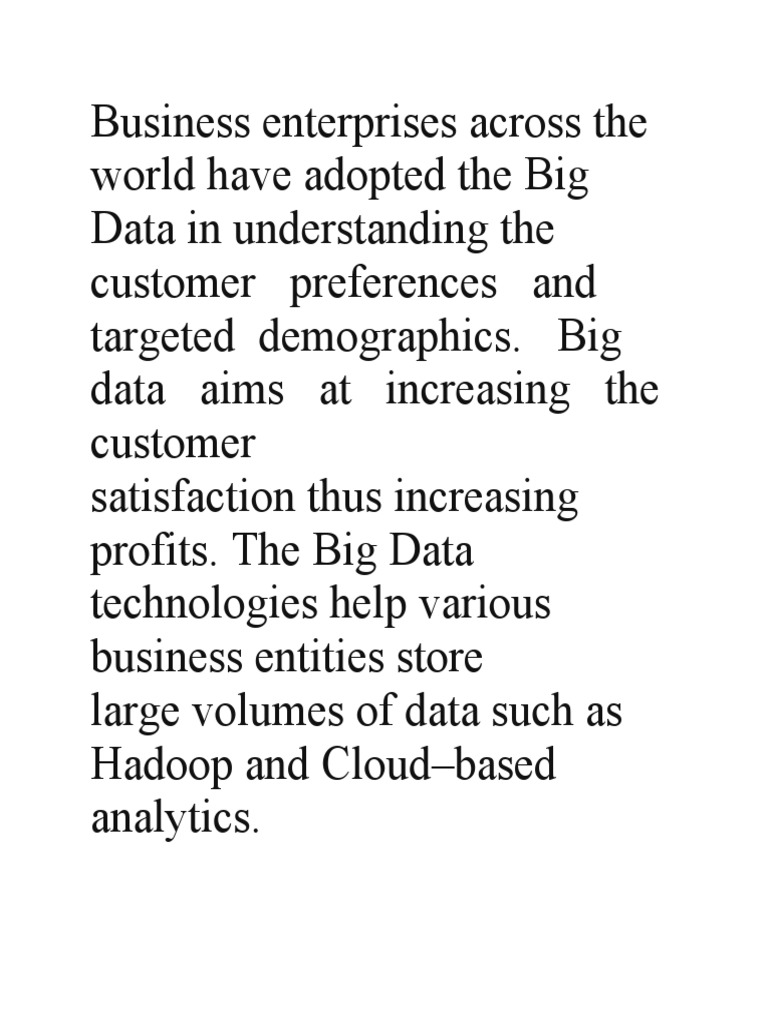Impact of Big Data on Business Performance | PDF | Big Data | Analytics