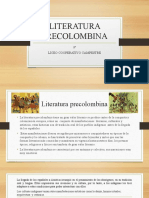 Literatura Precolombina: 8º Liceo Cooperativo Campestre