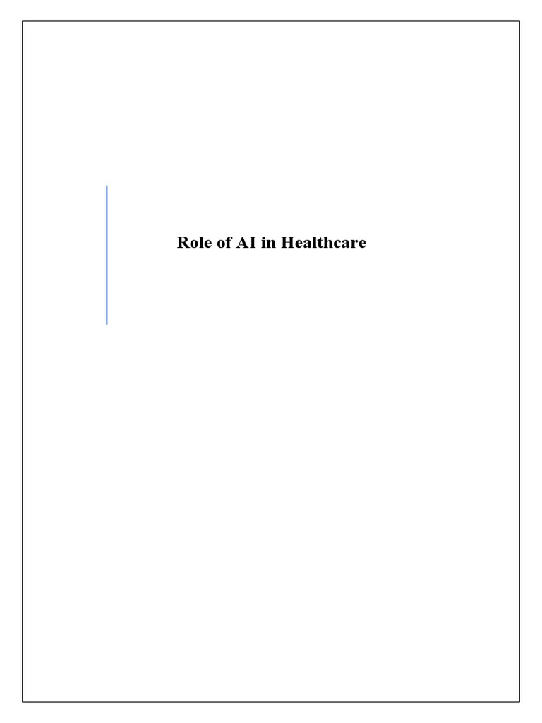 AI's Transformative Role in Healthcare | PDF | Artificial Intelligence ...