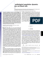 Physiological and pathological population dynamics of circulating human red blood cells