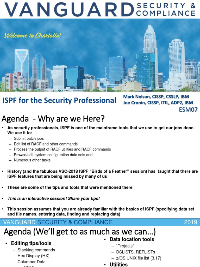 VSC 2019 ISPF For The Security Professional | PDF | Computing | Software