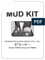 Mud kit tests for drilling fluid properties