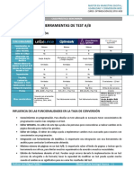 Benchmark herramientas test A/B