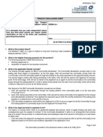 Appendix 2 - Product Disclosure Sheet