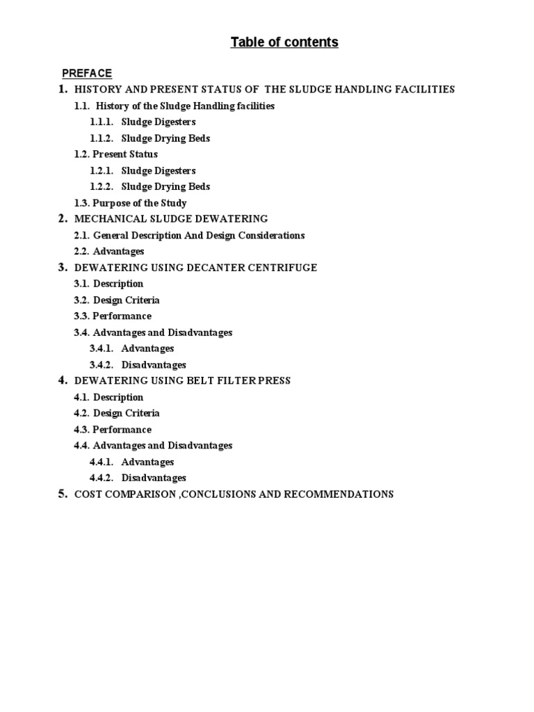 Sludge Dewatering System Evaluation Report | PDF | Sewage Treatment ...