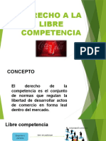 Semana 14 - DERECHO A LA LIBRE COMPETENCIA