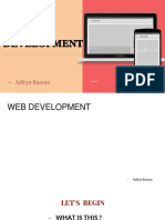 WEB Development: Aditya Raman