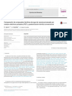 Comparación de Compuestos Fenólicos de Jugo de Naranja Procesado Por Campos Eléctricos Pulsados (PEF) y Pasteurización Térmica Convencional